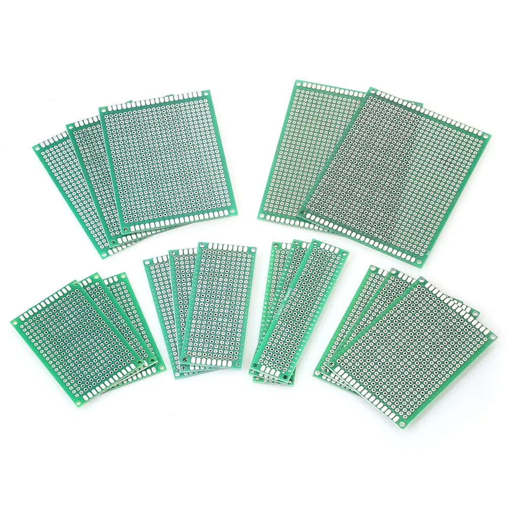 17 шт. двухсторонняя печатная плата Прототип Комплект универсальная для DIY пайки и