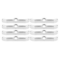 8pcs chrome valve cover hold down tabs spreader bars fit for chevy 283 305 327 350
