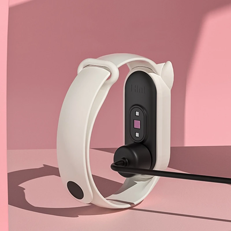Ремешок силиконовый для Xiaomi Mi Band 7 6 5 4 3 сменный Браслет с кошачьими ушками Amzazfit -