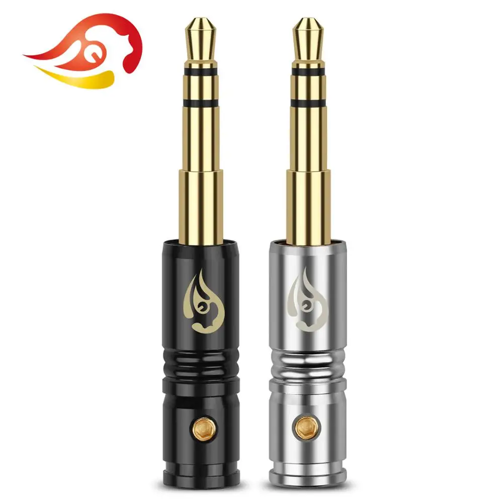 

QYFANG 3,5 мм 3-полюсный стерео разъем для наушников аудио разъем металлический адаптер для сращивания провода разъем для Beyerdynamic для наушников ...