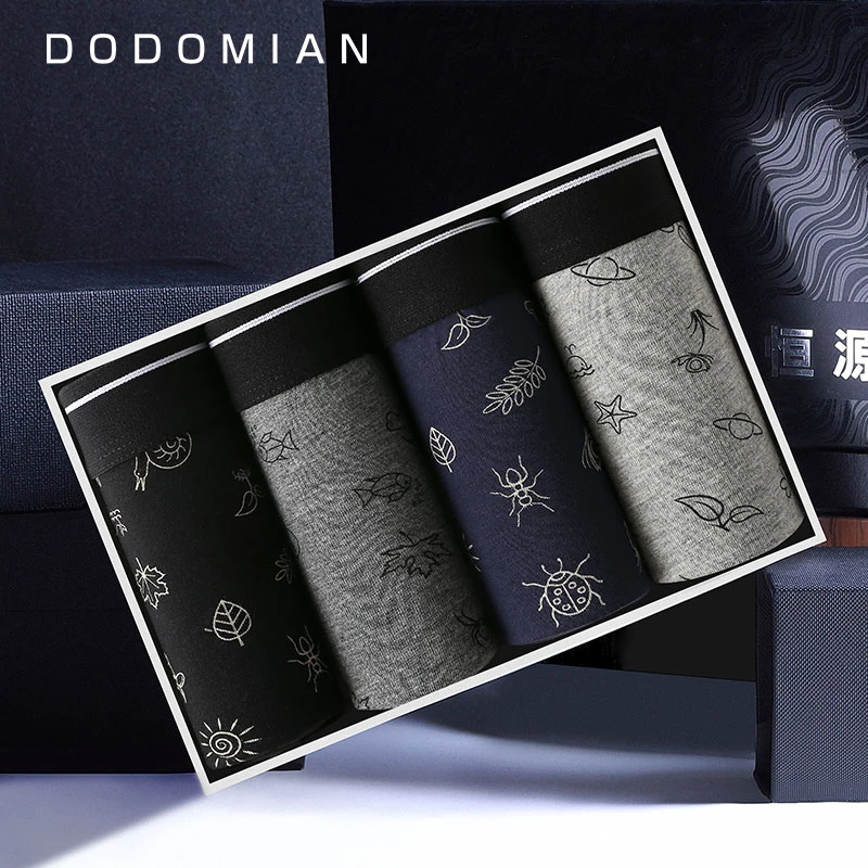 

L-5XL Large Size 4 Pcs/Lot Men Cotton Brand Underwear U-Shaped Cabin Boxer Elasticity Seamless Underpants Shorts Cuecas