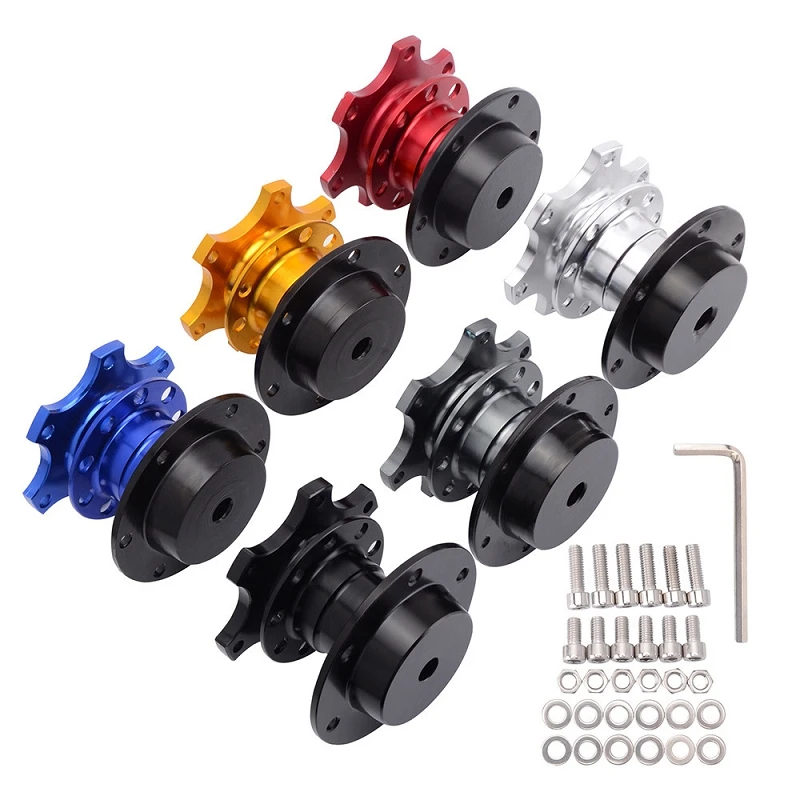 

Универсальный быстросъемный адаптер для рулевого колеса, автозапчасти для рулевого колеса с 6 отверстиями, ступица рулевого колеса