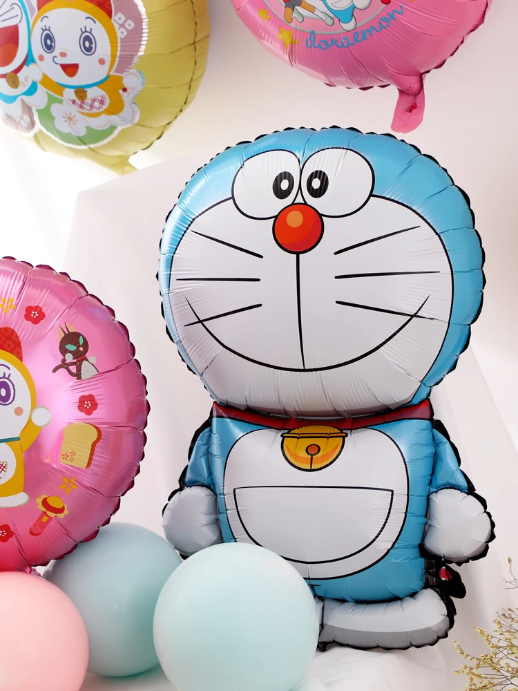 Doraemon машина кошка тема детская вечеринка для мальчика день рождения Алюминиевая