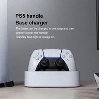 dual usb type c fast charger stand gamepad wireless controller charging cradle dock station for dualsenseps5 for play station 5
