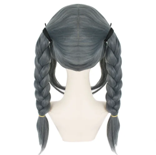 Парик для косплея Пеко пекояма из данганронпа синтетический серый