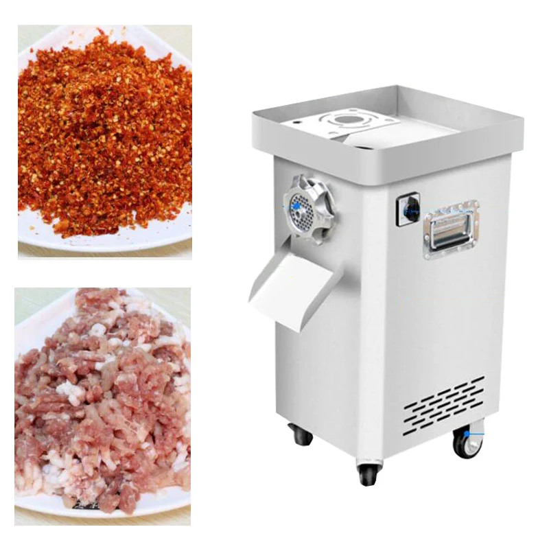 

220V/110V Commercial Vertical Meat Grinders Sausage Stuffer Meat Mincer Heavy Stainless Steel Duty Household Kitchen Meat Grinde