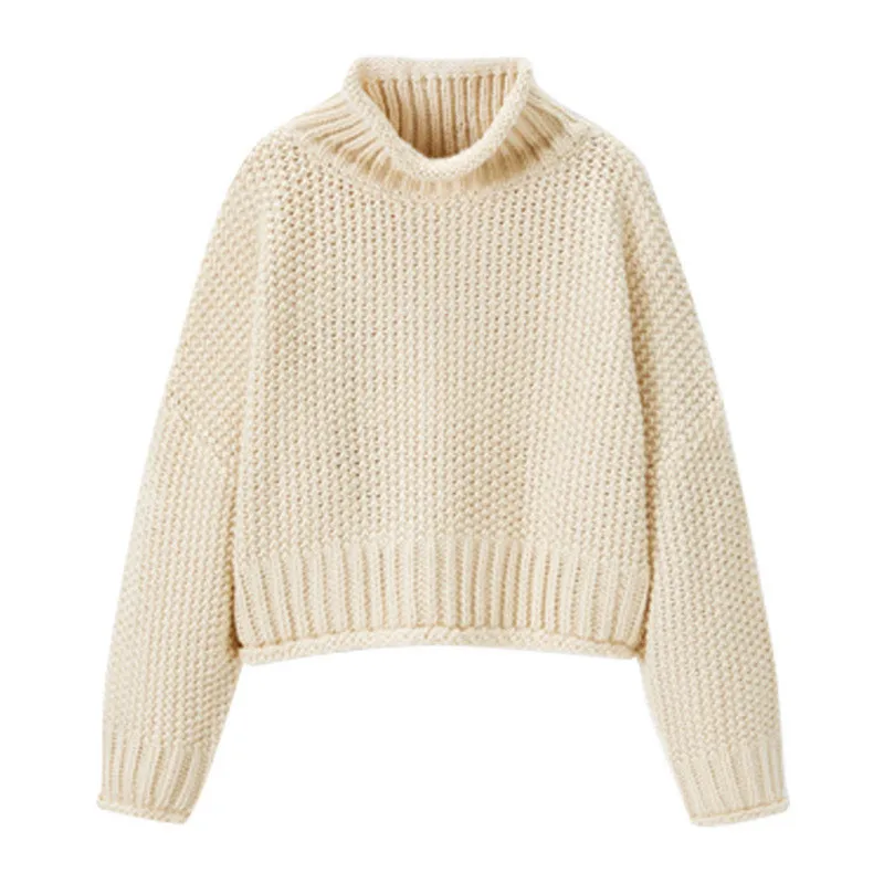 

Artguy Knitwear Winter Pullovers Sweaters Women Autumn Turtle Neck Loose Sweater Jumper Female Solid Chic Sweater Tops