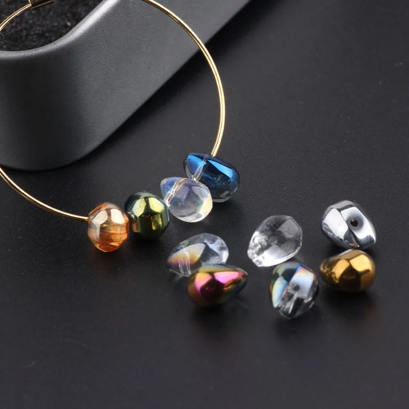 

Ear accessories AB color drop crystal glass beads for DIY, necklaces, earrings, accessories, jewelry and hardware accessories