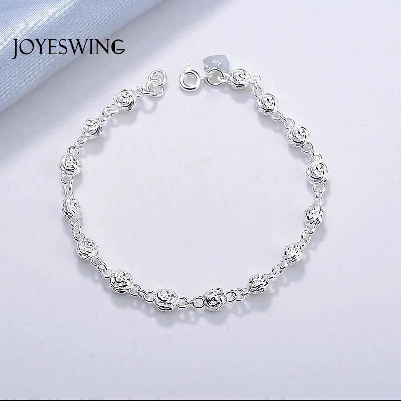 JOYESWING ножной браслет Летний пляж бусы цепочка 925 пробы серебряный браслет на ногу для женщин металлические геометрические ювелирные изделия ножной браслет бохо