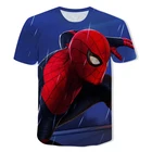 2021 летняя футболка Spidermn, детская повседневная модная футболка с супер героями, детская одежда для мальчиков и девочек, футболка с короткими рукавами