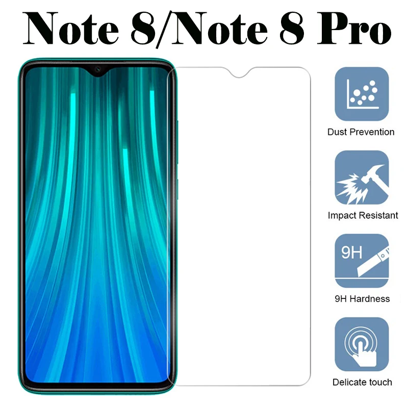 Закаленное стекло для xiaomi redmi note 8 Защитная пленка экрана pro|Защитные стёкла и