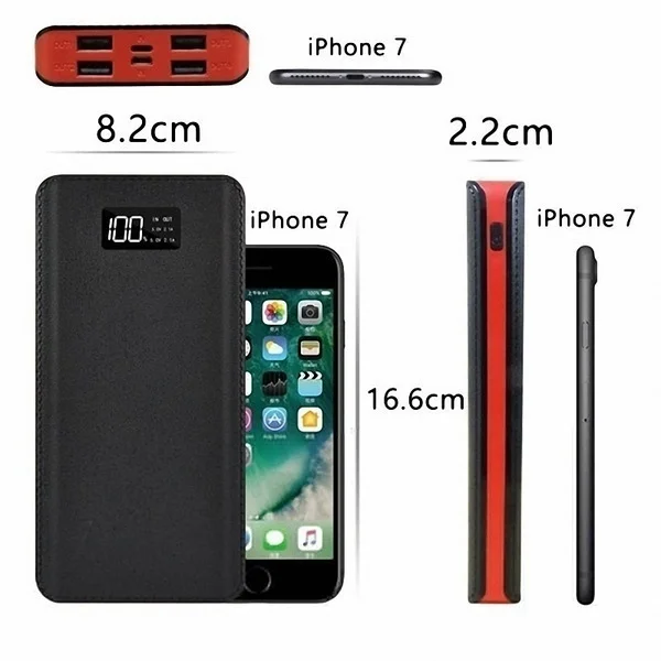Xiaomi горячая Распродажа 30000 мАч Внешний аккумулятор 4 USB порта с двойным входным портом цифровой дисплей портативное зарядное устройство Аксессуары для мобильных телефонов