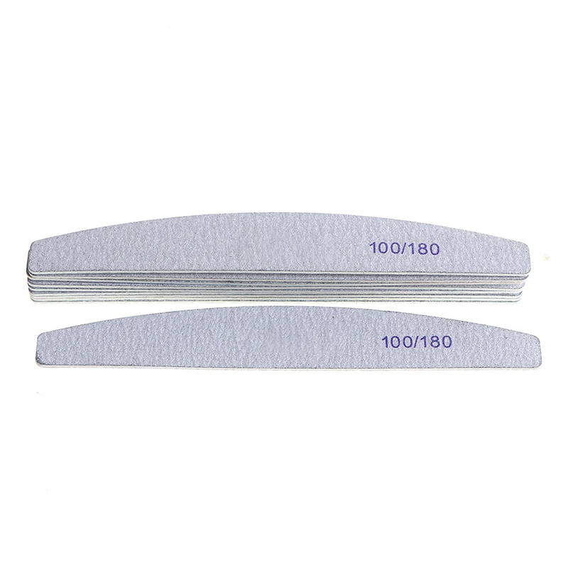 

10pcs/Lot Wooden Nail Files Professional Nail Buffer 100/180 Wood Nail File
