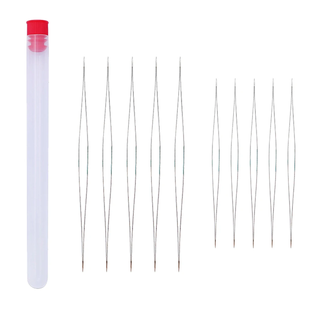 10 шт Большой Глаз Бисероплетение Иглы бисер иглы для изготовления ювелирных изделий 115 мм 76 мм