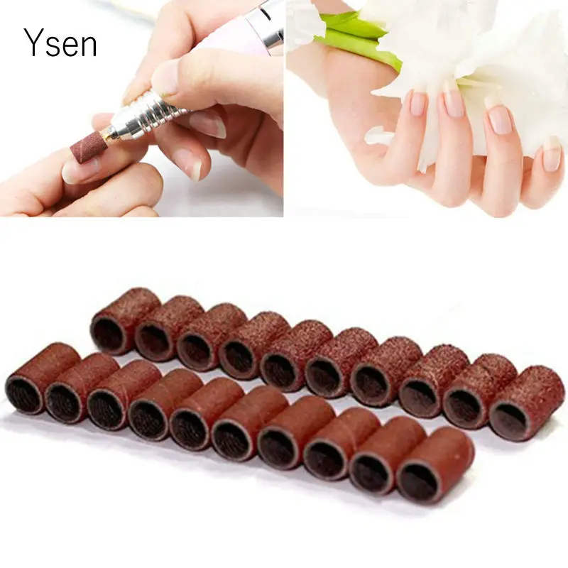 

100pcs Nail Art Sanding Bands Electric Drill Bits Accessories Sandcloth Refillable Sanding Sleeves Replacement Nail Tool
