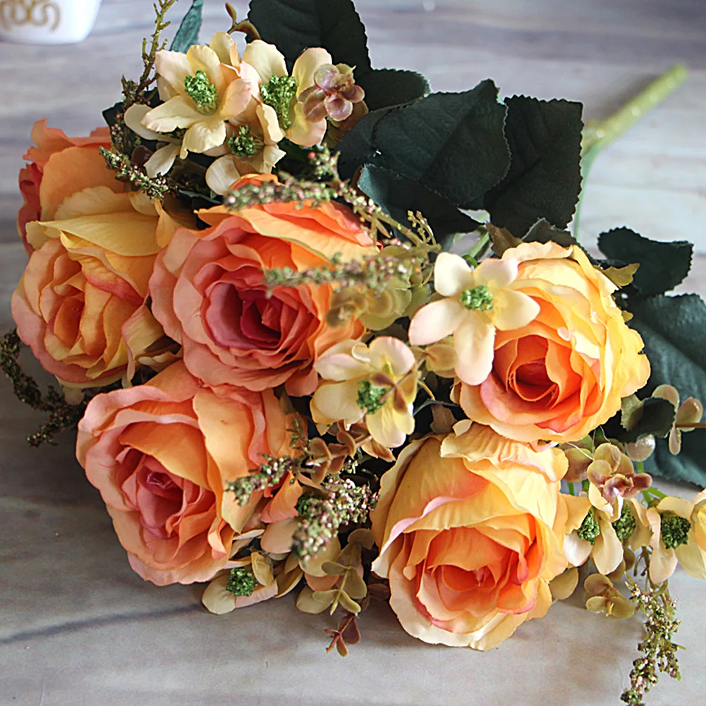 Розы молочно-белые розы дворцовый Шелковый цветок красивый Эрл Искусственные