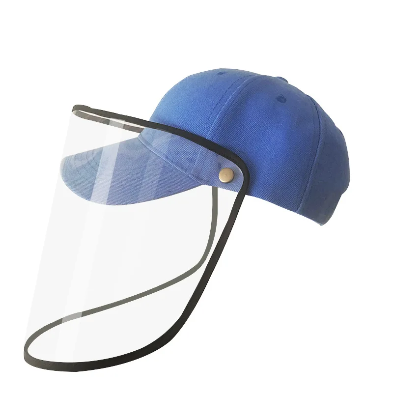 

Protective Face Mask Goggles Transparent Saliva Splash Windproof Waterproof Unisex Detachable Multicolor Optional Baseball Cap
