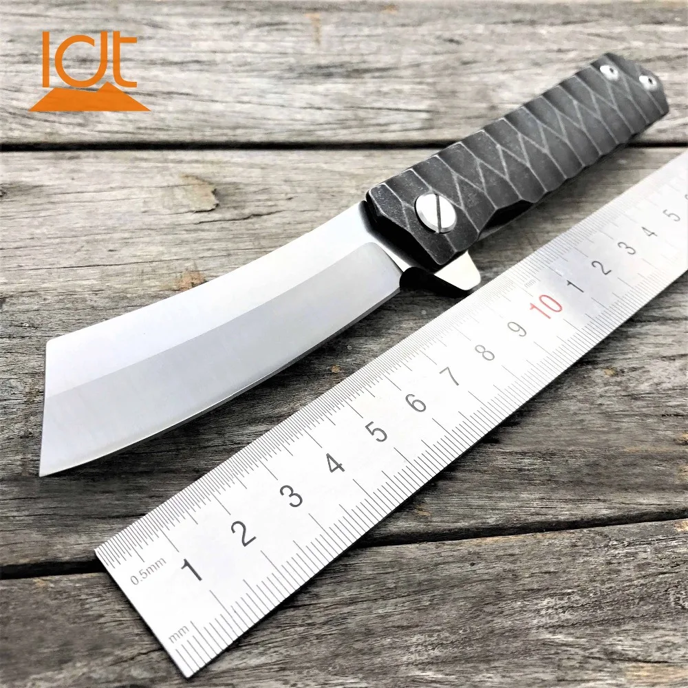 LDT Twosun Tanto складной нож D2 лезвие стальная ручка тактические ножи для кемпинга выживания охотничий Карманный Флиппер Нож EDC инструменты - Цвет: Type 2