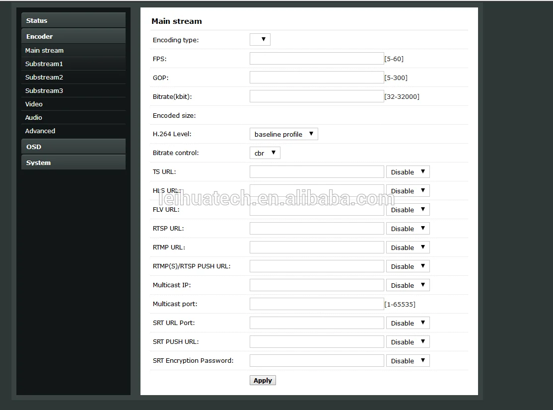 

SDI IP Streaming Hardware H.265/H.264 IP Converter 3G-SDI to IPTV/OTT Solution+Decoder+APK Tailor
