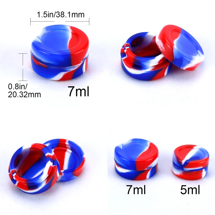 7 мл силиконовая восковая емкость коробка для хранения антипригарная банка сухой