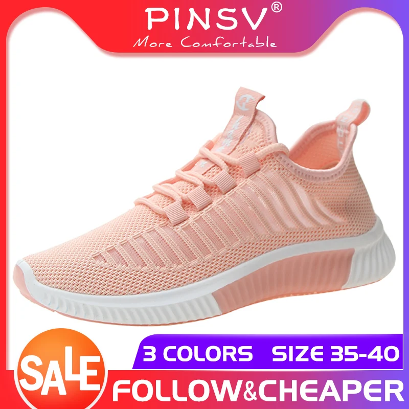 PINSV/2019 г. Осенние дышащие белые кроссовки для бега Flyknit повседневные женские