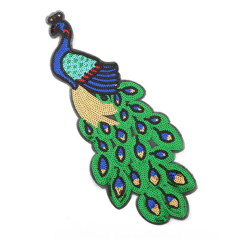 DIY Craft Diy Accessory Party Decoration 1PCS Hot Sale Peacock Sequins Patches For Clothing Sewing Garment Applique Embroidery | Дом и сад