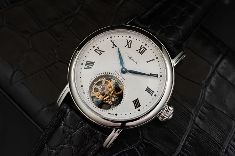 Мужские часы с сапфировым циферблатом, s Tourbillon,, ST8000(818,900), Move, мужские механические наручные часы из крокодиловой кожи, Лидирующий бренд