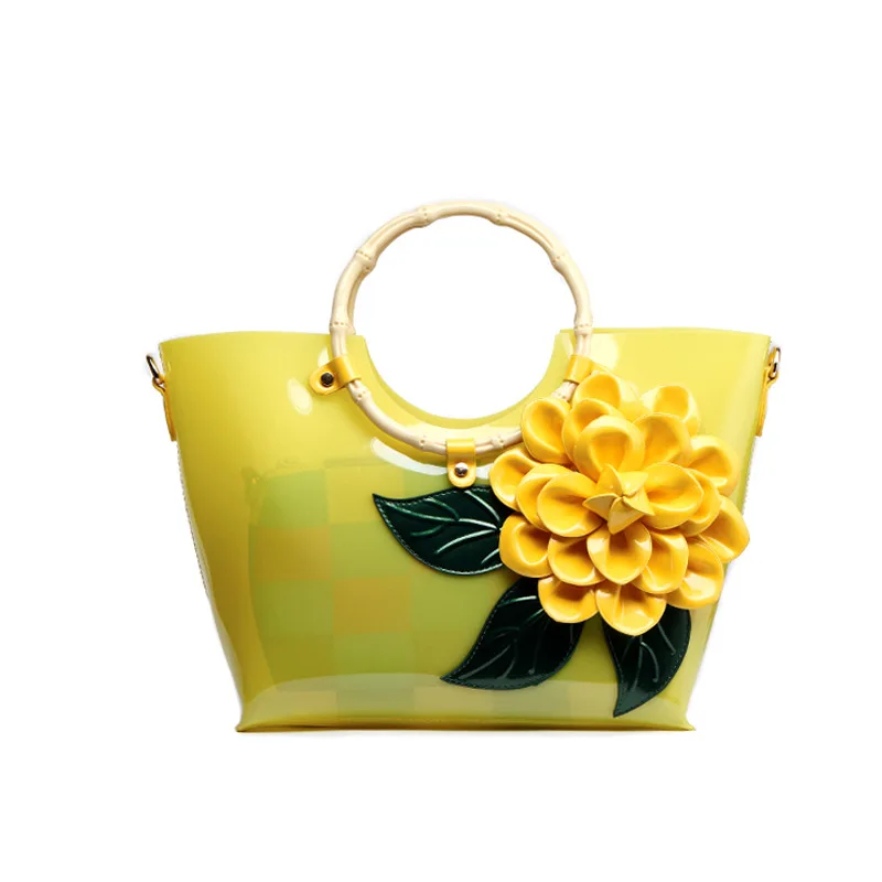 

Transparent bag girl summer new fashion women's bag waterproof one-shoulder bag crystal beach bun mother big bag beautiful bag