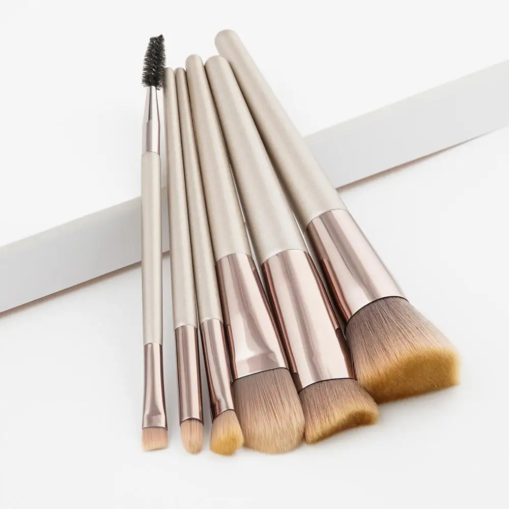 Набор кистей для макияжа цвета шампанского 6 шт.|Аппликатор теней век| |