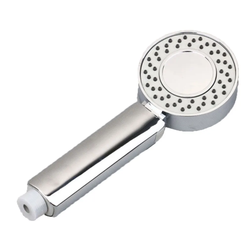Двухсторонняя двойная функция насадка для душа водосберегающая круглая ABS хром
