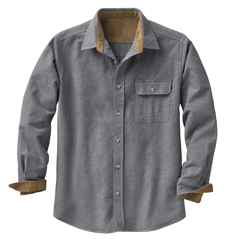 Flannel Breathable Cotton Anti-pilling Casual Shirts Climbing Hiking Loose Tops