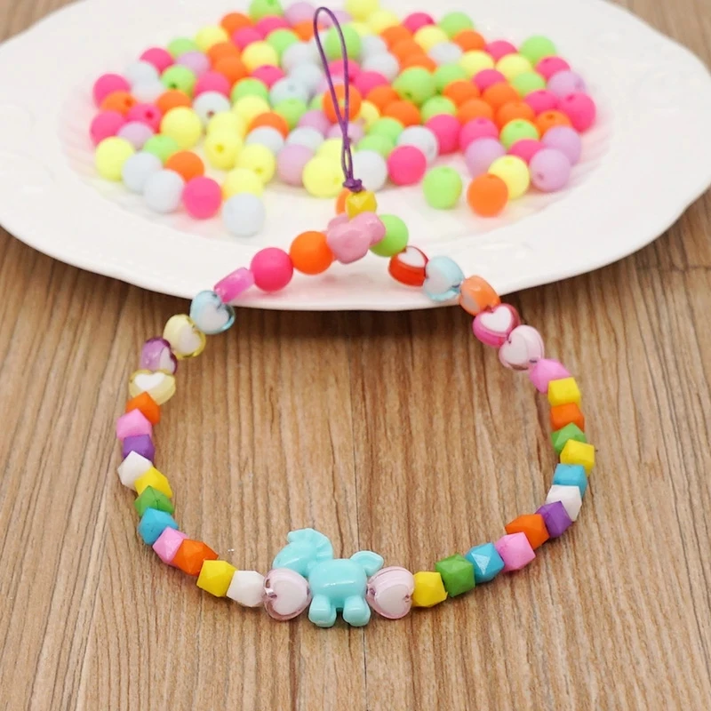 Universal Mobile  Phone Charm Mobile Chain Multi Color Girls Phone Choker Necklace Strap Lanyard For Keys Lady Gift