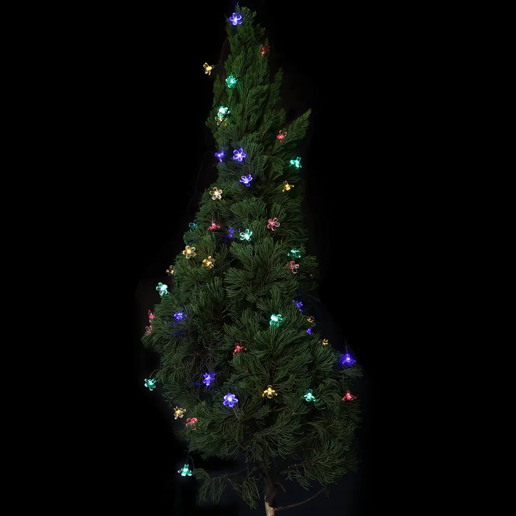 

ICOCO Outdoor Solar String Lights Fairy Blossom Flower 20 feet 50 LED String Lighting for Christmas Party Home Patio