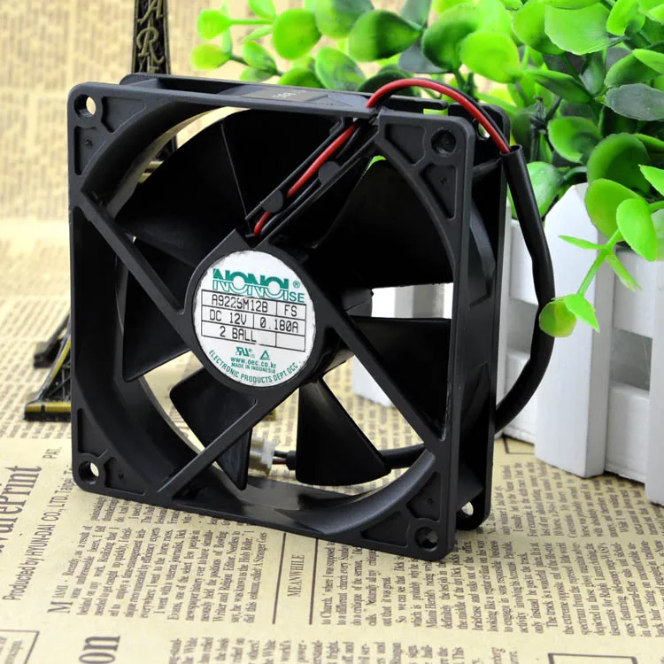 

New original A9225M12B 9225 12V 0.18A 2-wire gale volume double ball chassis cooling fan
