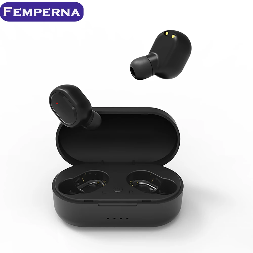 Femperna TWS M1 Bluetooth наушники, HD стерео беспроводные наушники, шумоподавление игровая гарнитура с зарядным устройством
