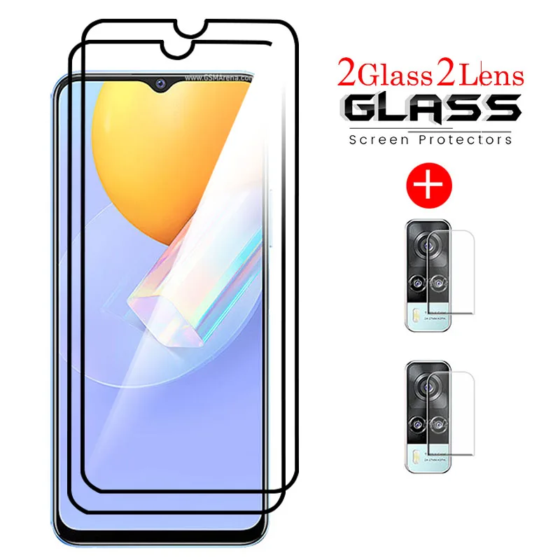 Стекло для Vivo Y31, стекло для Vivo Y31, закаленное стекло, защитная пленка для экрана Vivo Y31, Y 31, V2036, стекло для объектива 6,58 дюйма