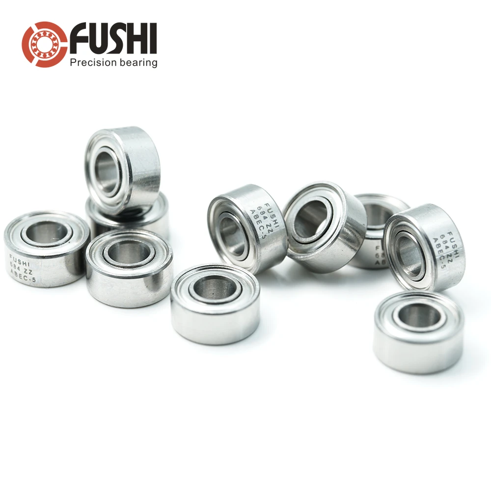 

684 ZZ Bearing 4*9*4mm 10PCS P5 Grade Miniature 684Z CPU Cooler Computer Fan Ball Bearings 684ZZ