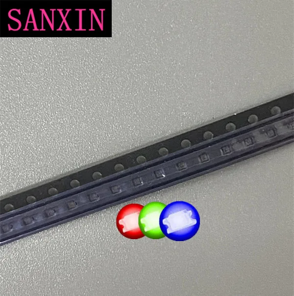 200 шт./лот LED 0402 / 1005 SMD светоизлучающие бусины яркие красный зеленый синий