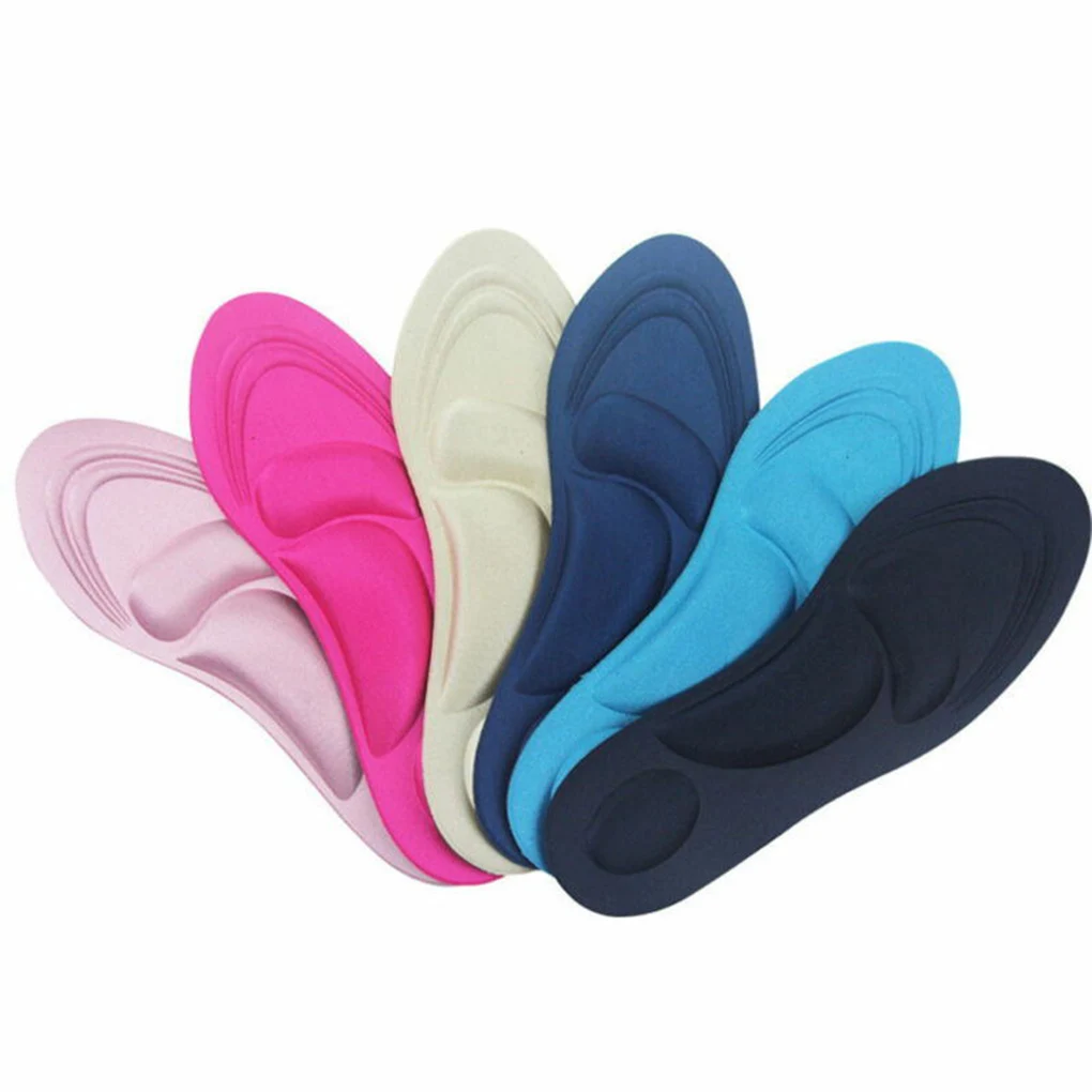 

4D Orthotic Insoles Flat Memory Foam Feet Arch Support Plantillas Fascitis Shoe Pad Orthopedic Foot Insert Insole Pads