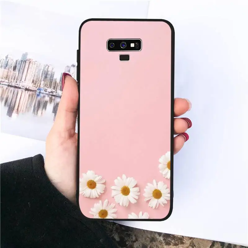 

Art Floral Daisy Phone Case For Samsung S20 Ultra S7 edge S8 S9 S10 plus note9 10 20 A50 51 71