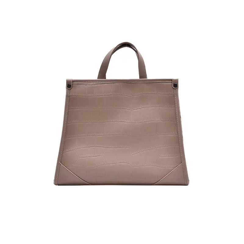 stone pattern pu leather women handbag large capacity wide strap female shoulder bag fashion new brand designer ladies hand bag free global shipping