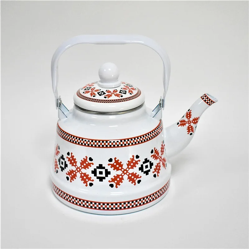 ЭМАЛИРОВАННЫЙ ЧАЙНИК. ОБЪЕМ 1700 МЛ. НИКЕЛИРОВАННАЯ СТАЛЬ. ДОСТАВКА ИЗ РОССИИ | Дом