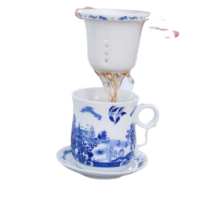 Большая чайная кофе Vajilla посуда для напитков Copo E Tazzine Caffe Cute Criativa Xicara дорожная