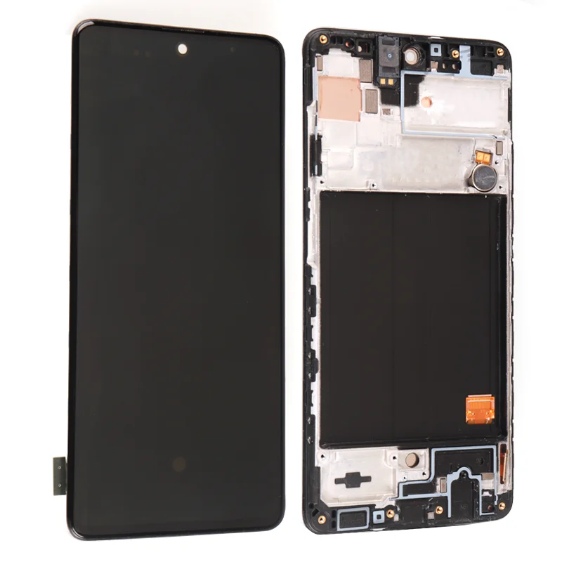 

100% Original SUPER AMOLED 6.5'' For Samsung Galaxy A51 A515 A515F A515FD LCD display Touch Screen with frame Digitizer Assembly