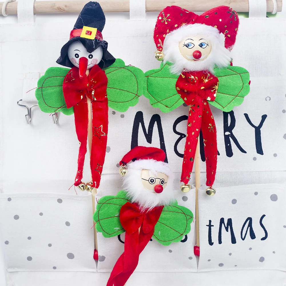 Деревянное Рождественское украшение подвесные детские игрушки нетканые