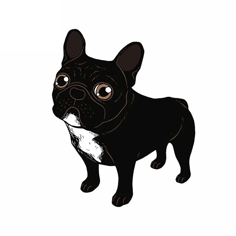

JuYouHui Exterior Accessories Decal French Bulldog Car Stickers and Fine Decals Anime Personality Graphics Surfboard