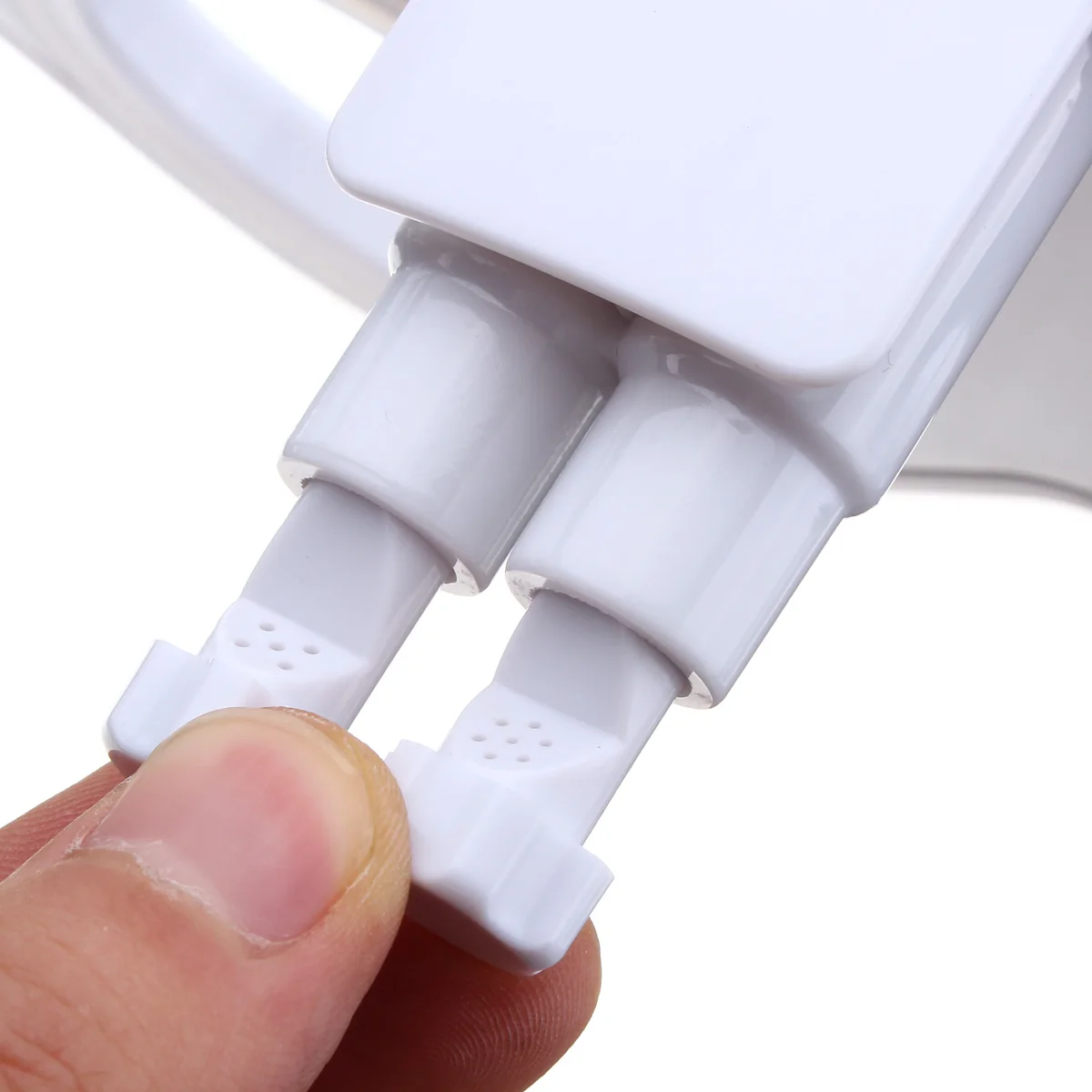 

Hot and Cold Water Non Electric Bathroom Toilet Seat Bidet Spray Double Nozzle Toilet Seat Gynecological Washing Gun