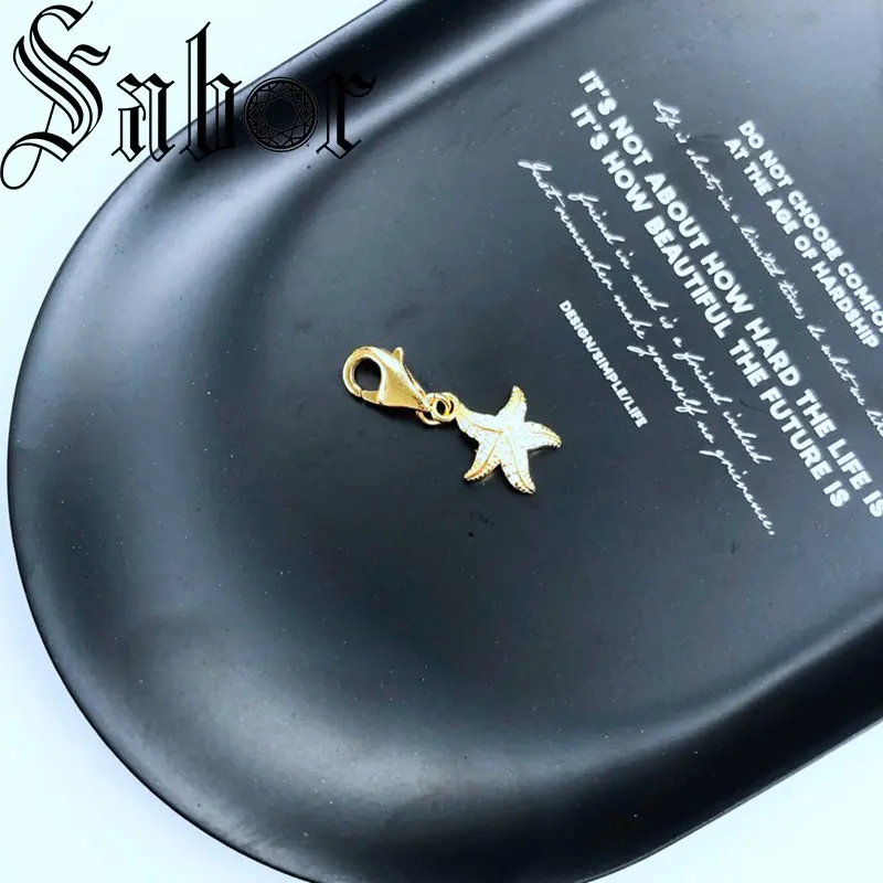 Золотая Морская звезда подвеска ювелирные изделия для женщин и мужчин модный