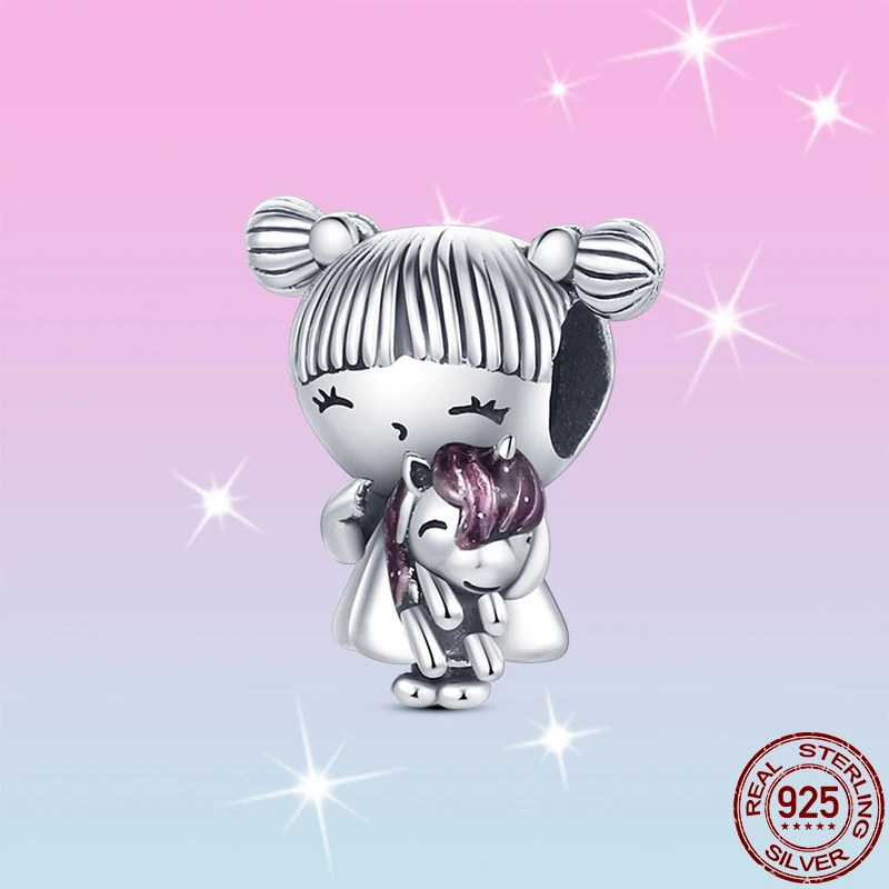 Женский браслет из серебра 2021 пробы с единорогом | Украшения и аксессуары