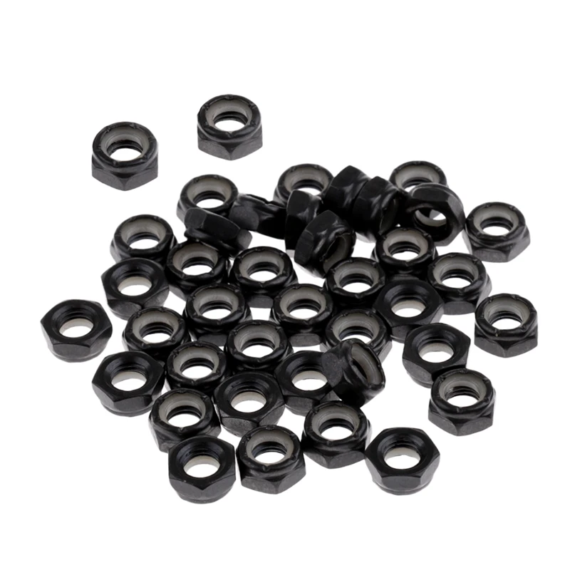 

Sturdy Skateboard Longboard Trucks Wheels Replacement Axle Nuts Hardware Black Skateboard Trucks Axle Nuts